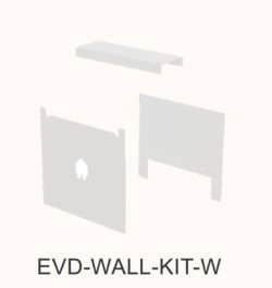 EV Dual Wall plate kit White
