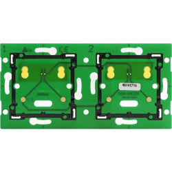 Home Control platine double hor. 71mm