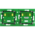 Home Control platine double hor. 71mm