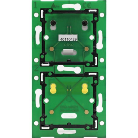 Home Control platine double vert. 60mm