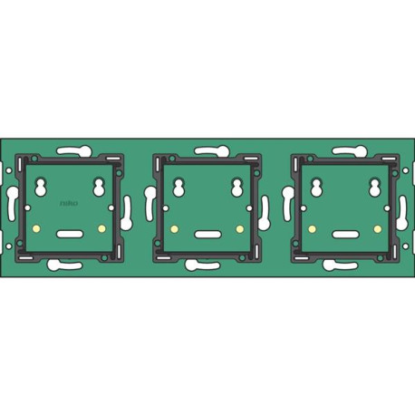 Home Control platine triple hor. 71mm