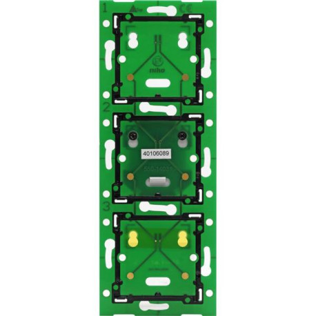 Home Control platine triple vert. 60mm