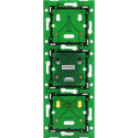 Home Control platine triple vert. 60mm