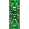 Home Control platine triple vert. 60mm