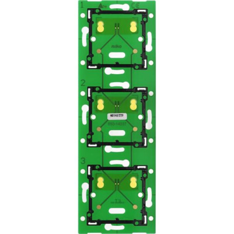 Home Control platine triple vert. 71mm