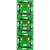 Home Control platine triple vert. 71mm