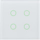 Interrupteur Intelligent verre Blanc, 4