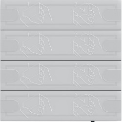 KNX Tastsensor 4 Komfort 4x TS4 anth.