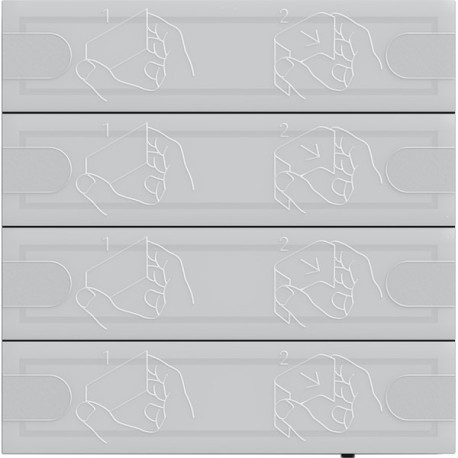 KNX Tastsensor 4 Komfort 4x TS4 anth.