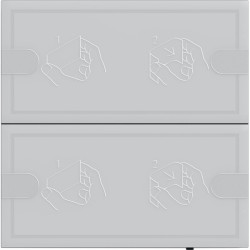 KNX Tastsensor 4 Komfort 2x TS4 anth.