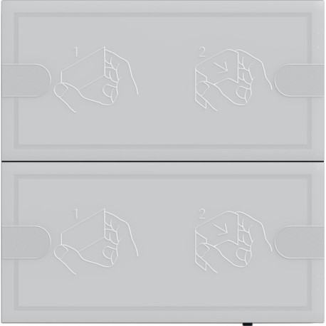 KNX Tastsensor 4 Komfort 2x TS4 anth.