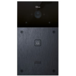Poste extérieur Qbus SIP alu noir brossé