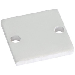 Embout plat blanc Profil S-Line Stand