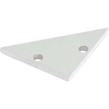 Embout plat blanc Profil S-Line Corner