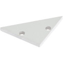 Embout plat blanc Profil S-Line Corner