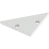 Embout plat blanc Profil S-Line Corner