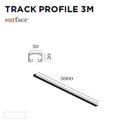 TRACK PROFILE 3M blanc