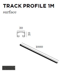 TRACK PROFILE 1M noir