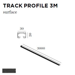 TRACK PROFILE 3M noir