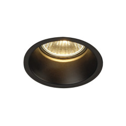HORN GU10 enc rond noir mat 50W