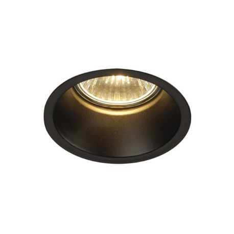 HORN GU10 enc rond noir mat 50W