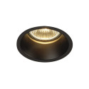 HORN GU10 enc rond noir mat 50W