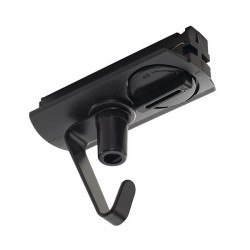 Adap rail 1-allumage noir élec crochet