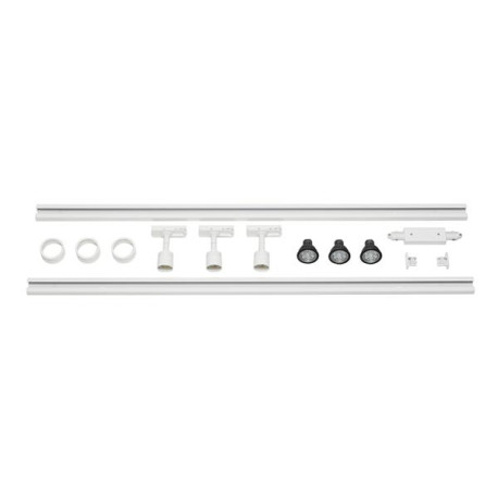 1-phase rail set blanc 2x1m 3xPURI + LED