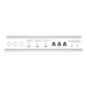 1-phase rail set blanc 2x1m 3xPURI + LED