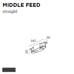 MIDDLE FEED 20x145x30mm noir