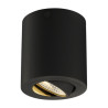 TRILEDO ROUND CL plaf. apparent LED noir