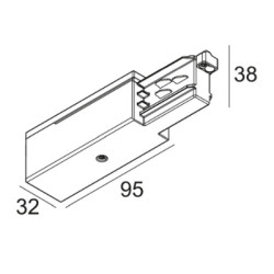 Track 3F DIM end supply 11 noir