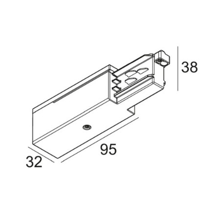 Track 3F DIM end supply 11 noir