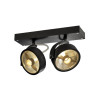Kalu 2 QPAR111 noir 2xGU10