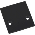 EMBOUT PLAT POUR ALU PROFIL NOIR