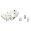 Eutrac adap rail 3PH blanc passe-fil