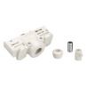 Eutrac adap rail 3PH blanc passe-fil