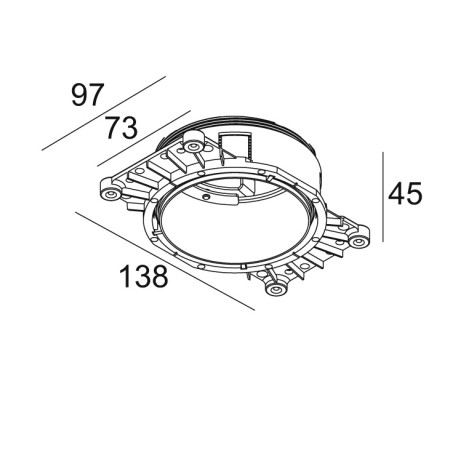Mounting kit MidiSpy trimless O.F.A.
