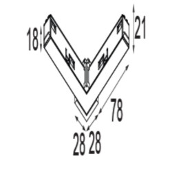 Pista track 48V el/me sf con 90° in bl