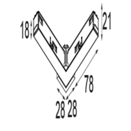 Pista track 48V el/me sf con 90° out bl