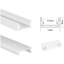 S-line low prof blanc+cover 2m+embouts