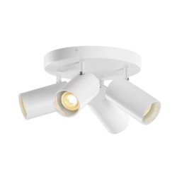 Asto Tube 3  Round plafond 4x10W blanc