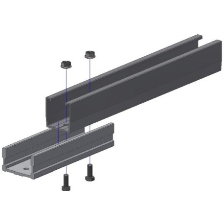 Kit de prolong rampe solaire 1065-1100mm