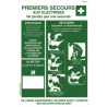Panneau PVC premières soin FR