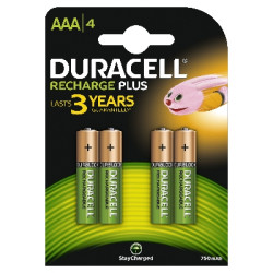 DURACELL RECHARGE PLUS AAA (x4)