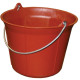 Seau de maçon - PE / caout. rouge - 11L