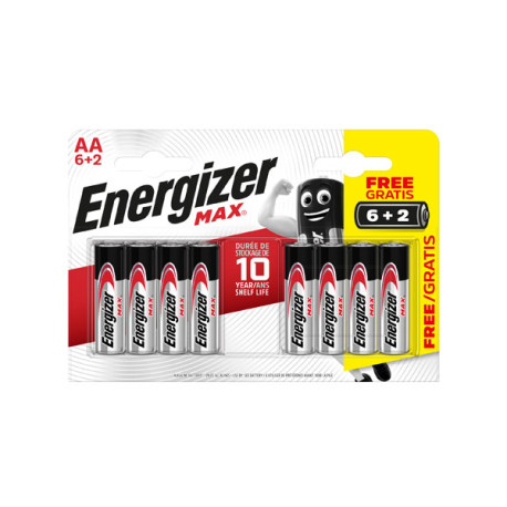 Pile Energizer Max AA LR06 (6+2)