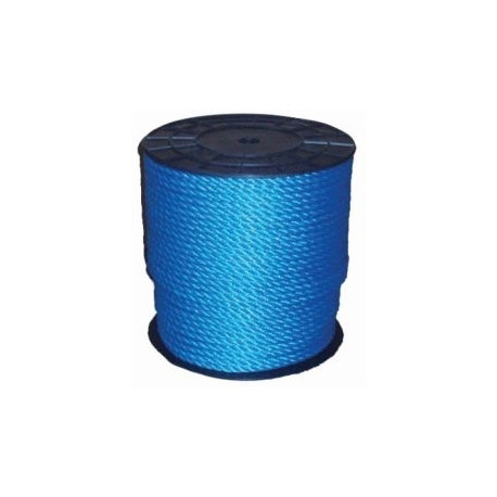 Corde, Polypropylène, bleu, 3 Torsades,Ø