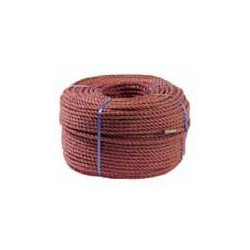 Corde, Polypropylène, bleu, 3 Torsades