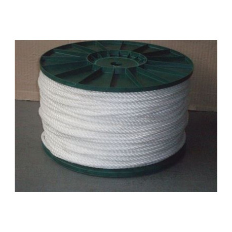 Corde, Nylon, blanc, tressé, Ø 4mm,Bobin